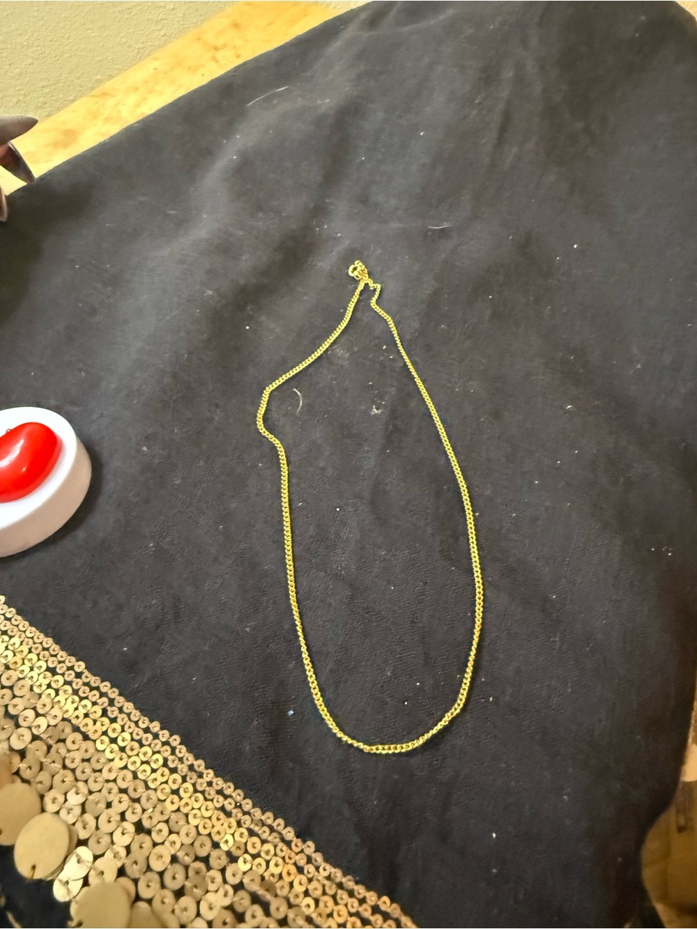 Gold-Tone Women’s Chain Necklace - Elegant Everyday Layering